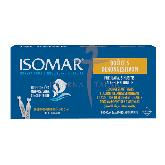 ISOMAR Dekongestivne bočice - za odčepljivanje nosa