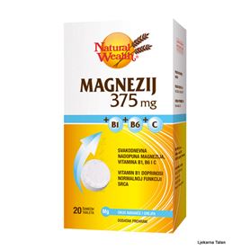  Magnezij 375mg +B1+B6+C šumeće tablete