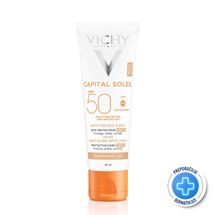 Vichy Capital Soleil Obojena zaštitna krema 3u1 SPF50+ protiv tamnih mrlja