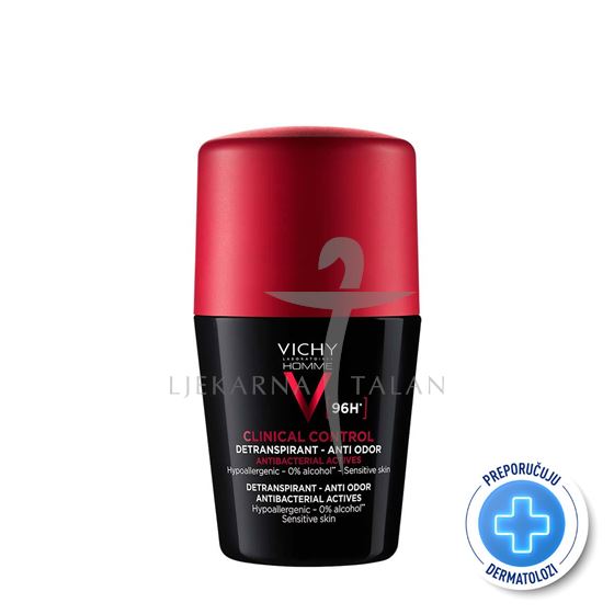  Homme Clinical Control detranspirant roll-on 96H