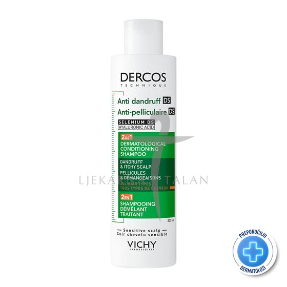  Dercos 2U1 šampon i regenerator protiv prhuti, 200ml