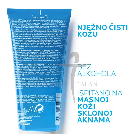 EFFACLAR gel za čišćenje lica, 200ml