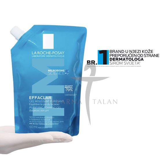 La Roche-Posay Effaclar gel za čišćenje lica 400ml + REFILL 400ml