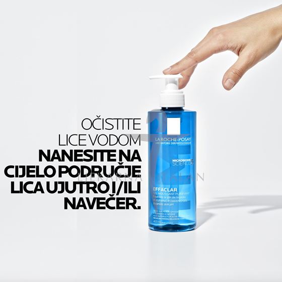 La Roche-Posay Effaclar gel za čišćenje lica 400ml + REFILL 400ml