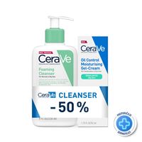 CeraVe Pjenušavi gel za čišćenje 236ml + Hidratantna gel krema 52ml
