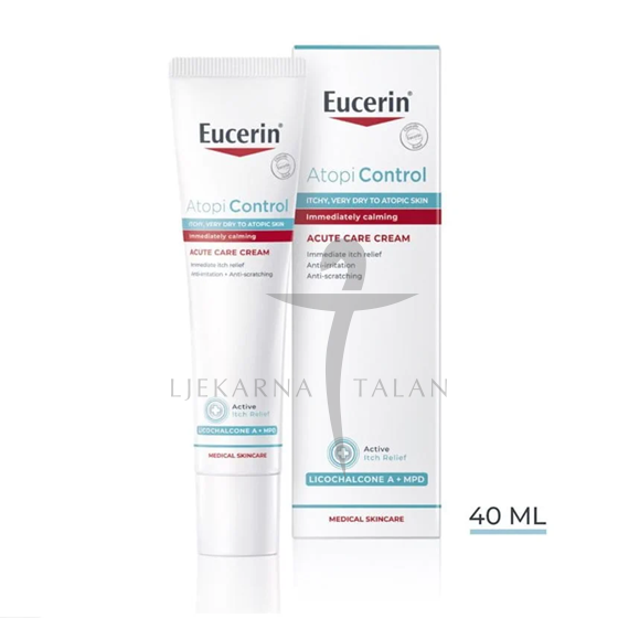 Eucerin AtopiControl Akut krema za njegu kože sklone crvenilu, 40 ml