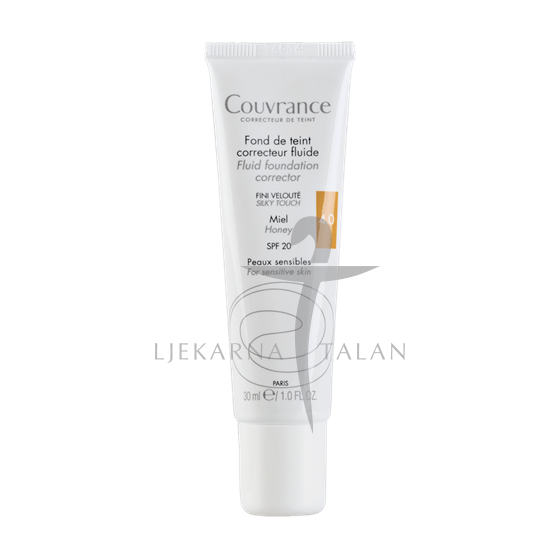 Couvrance Korektivni tekući puder SPF20 - MIEL 4.0