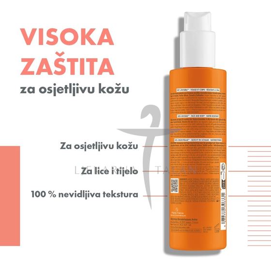 Avene Visoka zaštita Sprej za zaštitu od sunca SPF 50
