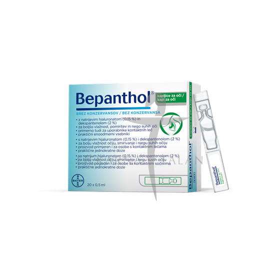 Bepanthol kapi za oči, pojedinačne doze, 20x0,5ml
