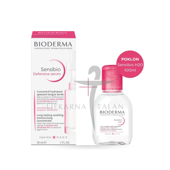 Bioderma Sensibio Defensive serum + POKLON Sensibio H20 100 ml