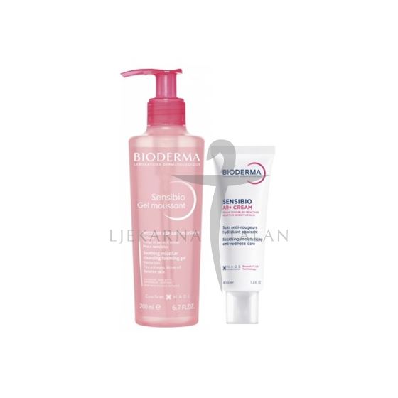 Bioderma Sensibio AR+ krema + pjenušavi gel PROMO PAKIRANJE