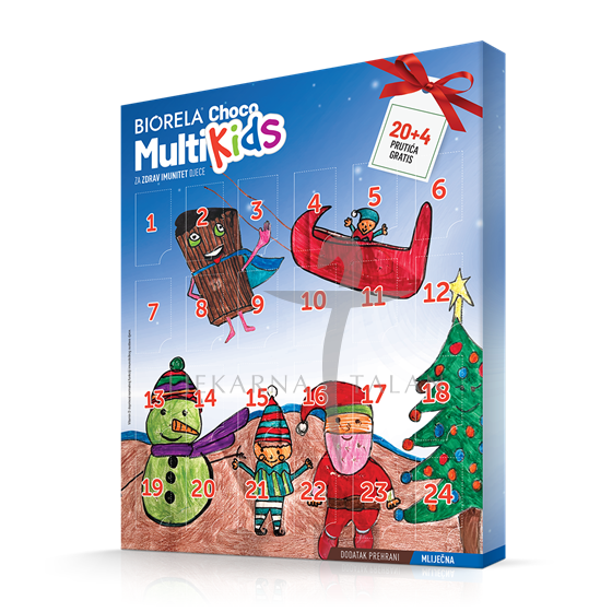Biorela Choco Multi Kids adventski kalendar , dodatak prehrani