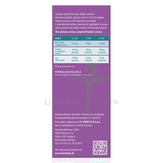Biovitalis Beta Glukan