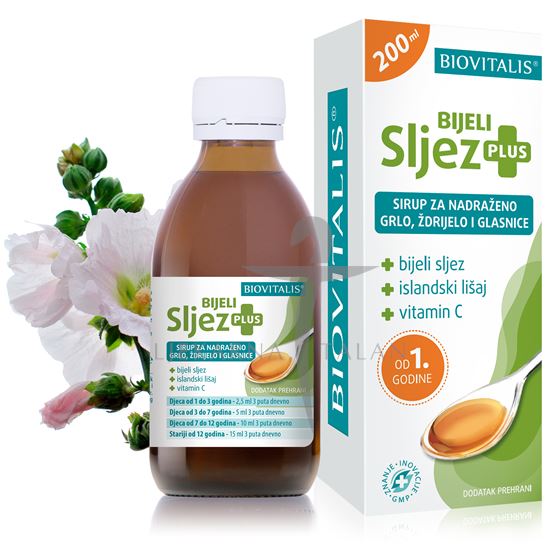  Bijeli Sljez PLUS sirup