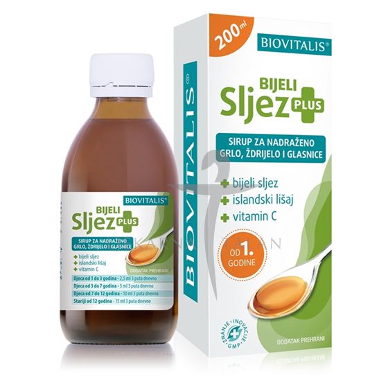  Bijeli Sljez PLUS sirup