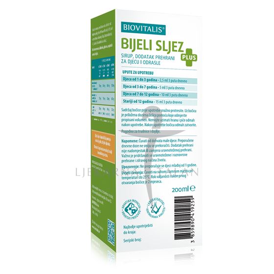  Bijeli Sljez PLUS sirup