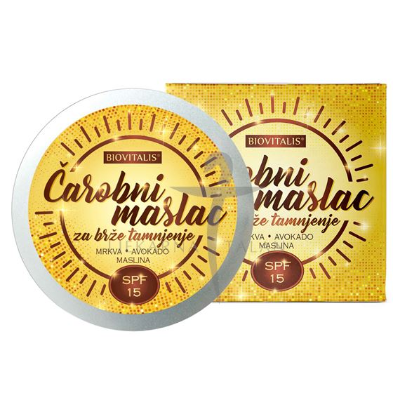 Biovitalis Čarobni maslac za brže tamnjenje SPF15