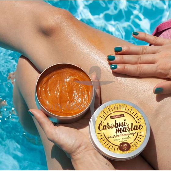 Biovitalis Čarobni maslac za brže tamnjenje SPF15