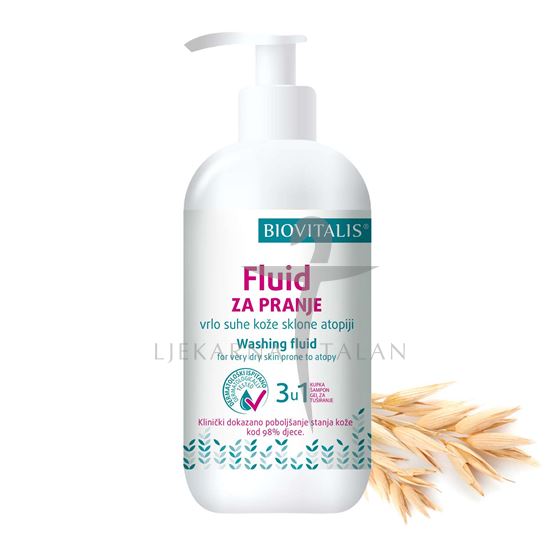 Biovitalis Fluid za pranje vrlo suhe kože sklone atopiji 250ml