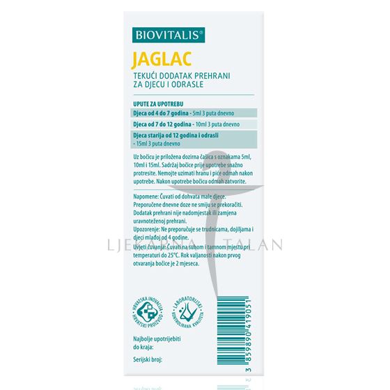 Biovitalis Jaglac, tekući dodatak prehrani