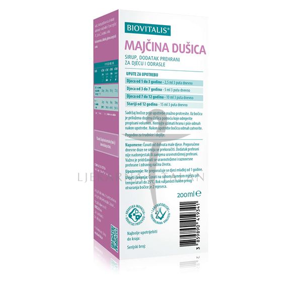 Biovitalis Majčina dušica, tekući dodatak prehrani