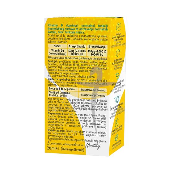 Biovitalis Vitamin D3 2000, dodatak prehrani