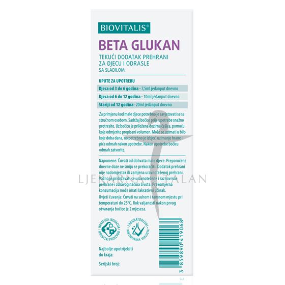  BETA GLUKAN sirup