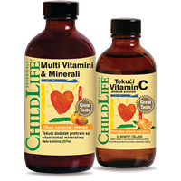 ChildLife Multivitamini i minerali + GRATIS Vitamin C, tekući dodaci prehrani
