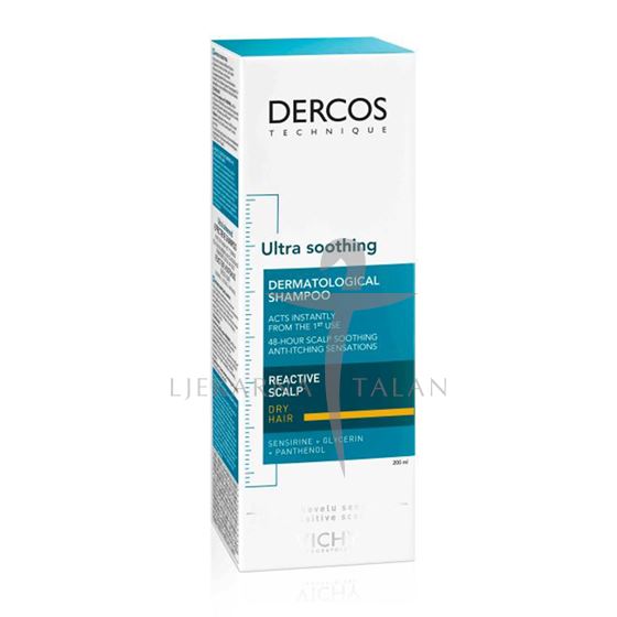 DERCOS Smirujući šampon za suhu kosu