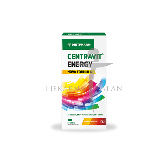 Dietpharm Centravit Energy 30 tableta, dodatak prehrani
