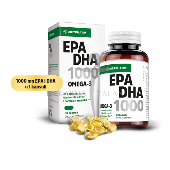  EPA DHA 1000 Omega-3 kapsule