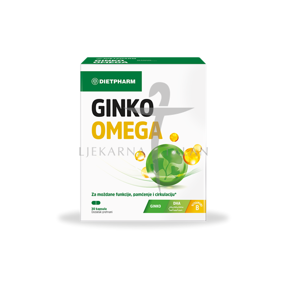 Dietpharm Ginko Omega, 60 kapsula, dodatak prehrani