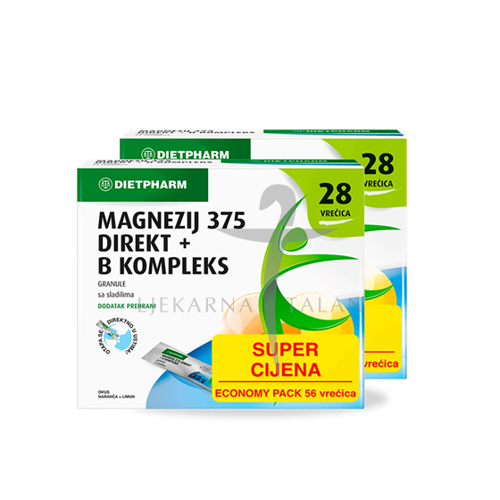 Dietpharm Magnezij 375 Direkt + B kompleks granule DUO PAKIRANJE