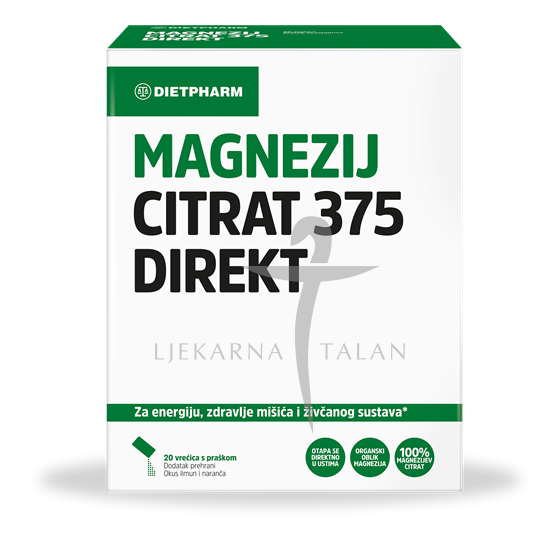 Dietpharm Magnezij citrat 375 DIREKT