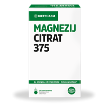 Dietpharm Magnezij citrat 375 šumeće tablete, dodatak prehrani