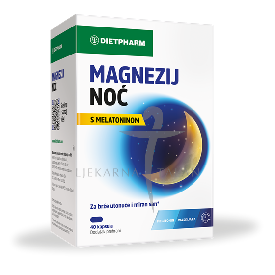 Dietpharm Magnezij noć, 40 kapsula