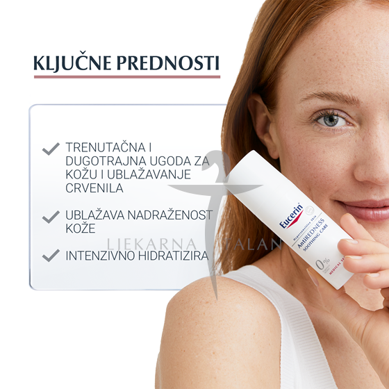 Eucerin AntiREDNESS noćna krema protiv crvenila kože lica