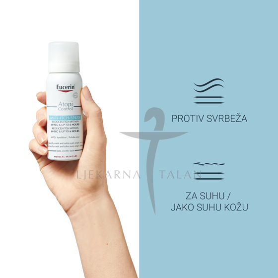 Eucerin AtopiControl ANTI-ITCH sprej za nadraženu kožu
