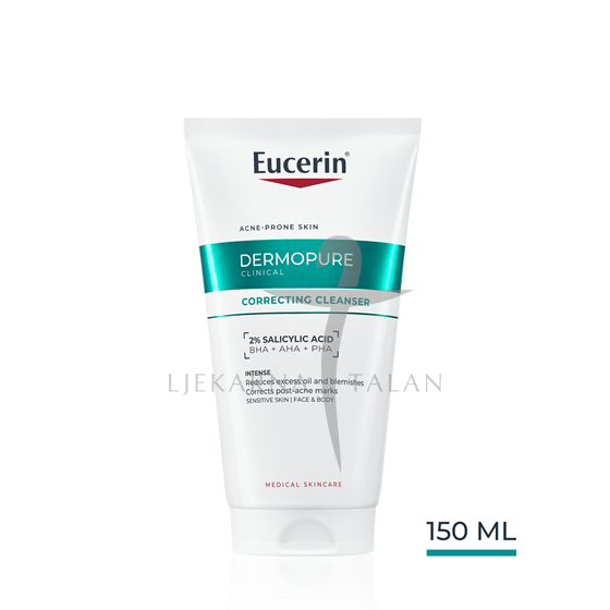 Eucerin DermoPure Clinical Gel za čišćenje s trostrukim djelovanjem za lice i tijelo 150ml