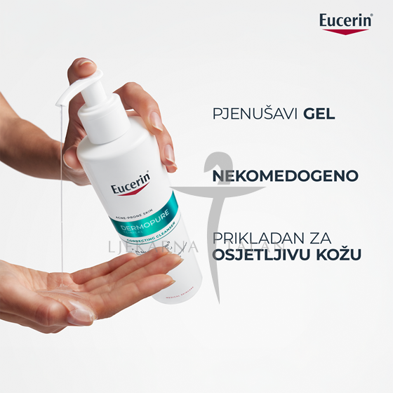 Eucerin DermoPure Clinical Gel za čišćenje s trostrukim djelovanjem za lice i tijelo 400ml