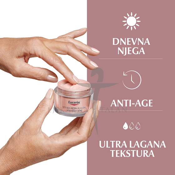 Eucerin Hyaluron-Filler + Elasticity Rose dnevna krema SPF30