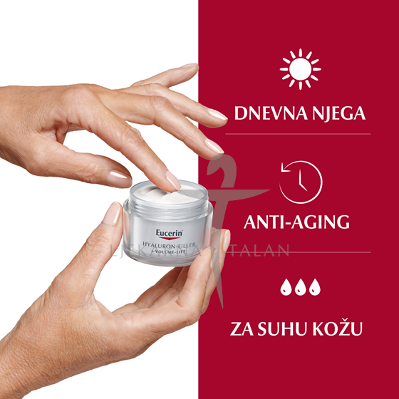 Eucerin Hyaluron-Filler + Volume-Lift dnevna krema za suhu kožu
