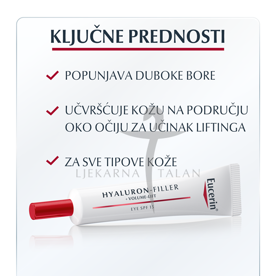 Eucerin Hyaluron-Filler + Volume-Lift krema za područje oko očiju