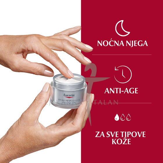 Eucerin Hyaluron-Filler + Volume-Lift noćna krema