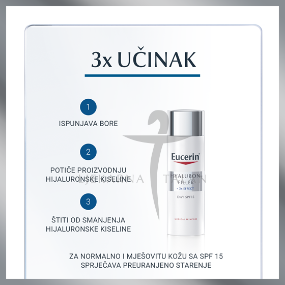Eucerin Hyaluron-Filler dnevna krema za normalnu i mješovitu kožu