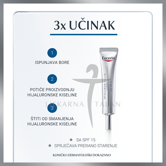 Eucerin Hyaluron-Filler krema za područje oko očiju