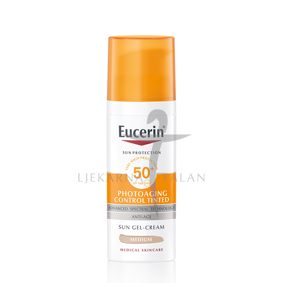  Photoaging Control tinted gel-krema za zaštitu kože lica od sunca SPF50+, srednje tamna nijansa