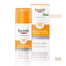 Eucerin Photoaging Control tinted gel-krema za zaštitu kože lica od sunca SPF50+, svijetla nijansa