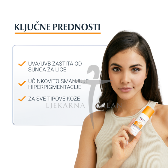 Eucerin SUN Pigment Control fluid za zaštitu kože lica od sunca SPF50+