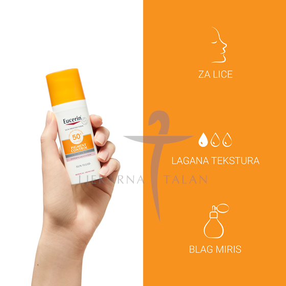 Eucerin SUN Pigment Control fluid za zaštitu kože lica od sunca SPF50+